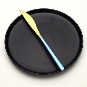 A single stainless steel knife